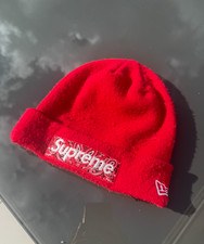 Supreme Bandana Box Logo New Era Beanie Red FW19