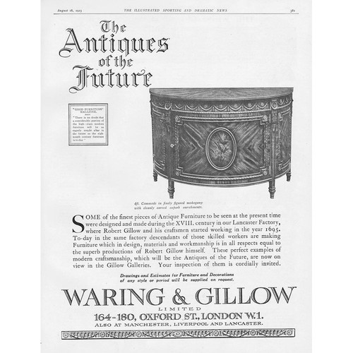 Waring gillow furniture - gillow,