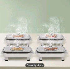 4pcs Buffet Tray Food Plate