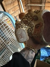 Large Gorgeous Old Japanese Fu Dog Bronze Statue