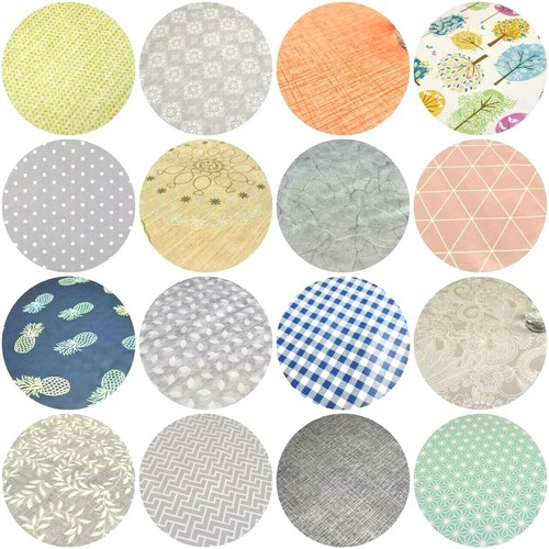 Wipe clean tablecloth round - clean,