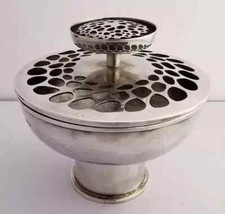 Graham Watling Modernist Solid Silver Pot Pourri Bowl - London 1982