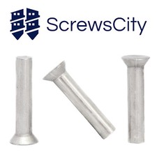 Solid Aluminium Countersunk Head Rivets DIN 661   M2 M3 M4 M5 M6