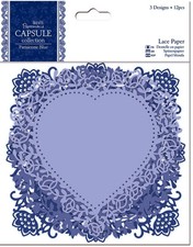 Papermania Capsule Collection Parisienne Blue Scrapbooking Lace Paper Shapes 