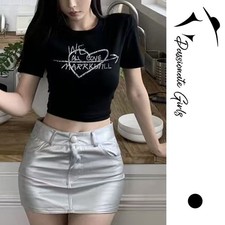 Short Sleeve Retro Gyaru Print