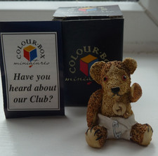BABY TC467  COLOUR BOX MINIATURES Collectable Teddy Bears BOXED P FAGANS