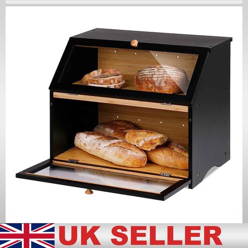 Bamboo kitchen bread box - kitchen,