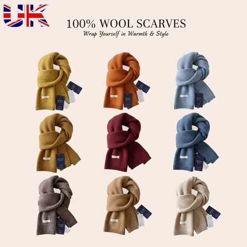 100 wool scarf - wool, neck