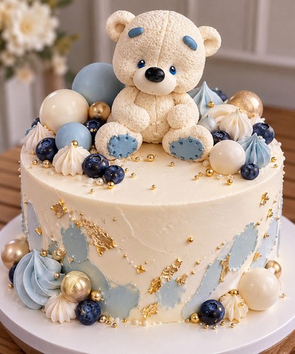 Edible teddy bear cake - edible,