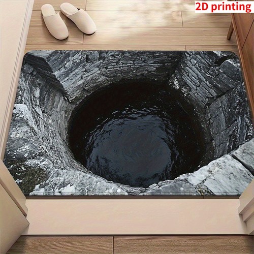 Non slip door mat - with, abyss