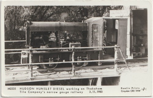 Railway postcard hudson - railway, rp