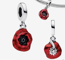 Poppy Flower Sterling Silver