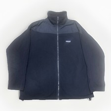 Midnight Blue Patagonia Synchilla Quilted Lining Fleece Jacket Men's Size Large