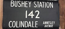 1983 London Transport bus blind Destination 142 Bushey Station Colindale