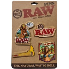 RAW Pins Badges Shirt Logo