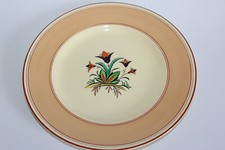 MINTONS ART DECO HAND PAINTED ENAMELS FLORAL DESIGN 9 INCH PLATE