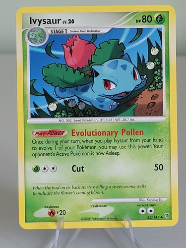 Pokemon card ivysaur 26 - card,, lv.26