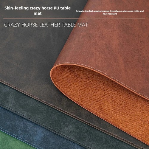 Waterproof leather desk pad - leather,