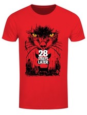 Horror Cats 28 Strays Later Men's Red T-Shirt