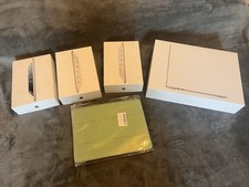 Empty Apple MacBook Box, 3 Empty Apple iPad Mini Boxes & Apple Ipad2 Case, Green