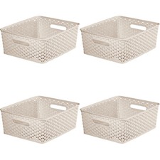 4 x Curver Small Rattan