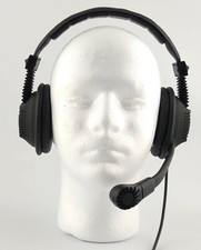 Canford Tecpro DMH220 Double-Muff Intercom Headset, 4-pin XLR, Comms