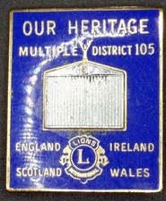 Lions International ‘Our Heritage’ Badge – District 105