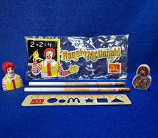 Vintage 1980s Ronald Mcdonald McDonalds Pencil Case Accessories Happy Meal Toy