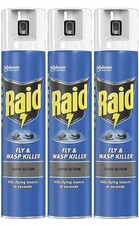 Raid Fly & Wasp Killer Rapid Action Spray, 300ml (3 Pack)