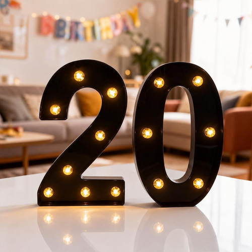 Led light numbers marquee - up,