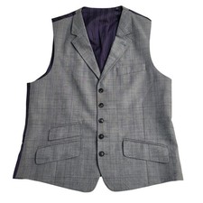 Ted Baker Waistcoat Grey Check