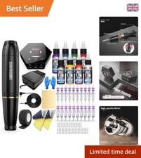 Beginner-Friendly Tattoo Kit with Rotary Pen & Voltage Protection - 58 Pieces