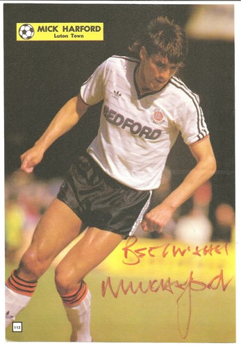 Mick harford luton town - luton,
