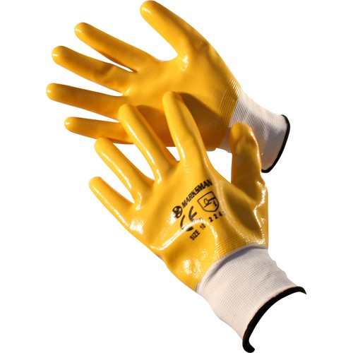 Pairs mens pvc work gloves - 12,