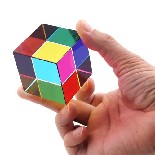 Color mixing acrylic prism - mixing,