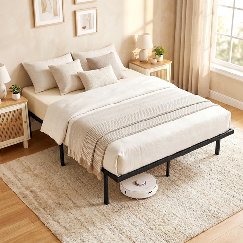 Homcom 4ft6 double bed - double,