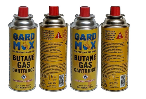 Butane gas bottles - 4x,