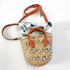 Woven Zara Straw Mini Basket