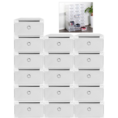 10pcs stackable shoe storage - stackable,