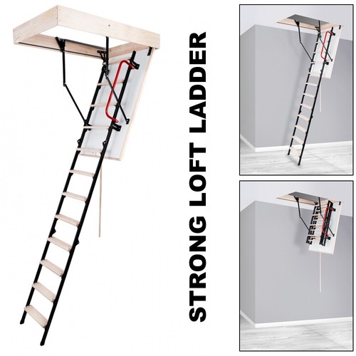 Metal wood folding loft - wood,