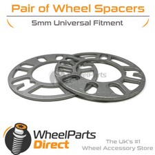 Wheel Spacers (2) 5mm Universal for Nissan Presage [Mk1] 98-03