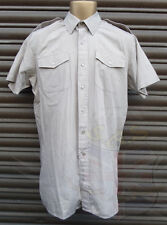 BRITISH ARMY SURPLUS MEN'S SHORT SLEEVE STONE DRESS SHIRT ARMY RAF ROYAL MARINES