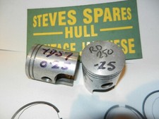 YAMAHA YDS7 ,1ST  O/S 0.25   PISTONS AND RINGS  280-11635-00  GENUINE JAP PARTS.