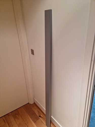Wooden plinth slate - slate, grey