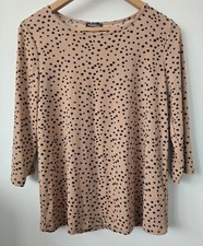 Women's Autumn  Polka Dot Belgie Top Kim&co Size Uk S/eur 36