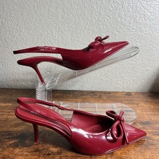 Zara Womens 39 Wine Red