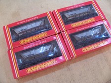 Rake of Four  HORNBY R033 MGA HAA HOPPER WAGON x 4 WEATHERED Coal Loads