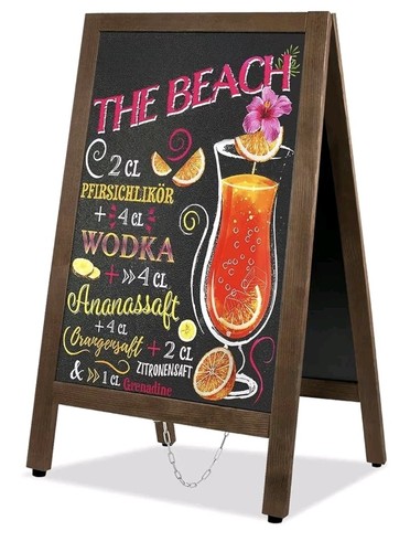 Board pavement sign frame - a,