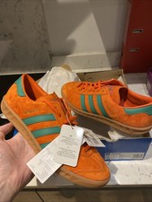 adidas Hamburg Men's Trainers BNIBWT UK 8 - Orange/Green