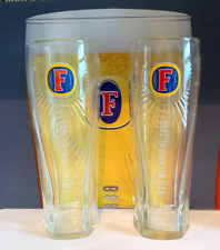Fosters Lager Pint Glasses x 2  Official Brand New Toughened /Nucleated